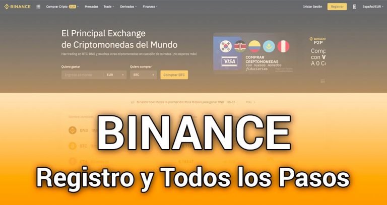 BINANCE como registrarse con todos los pasos