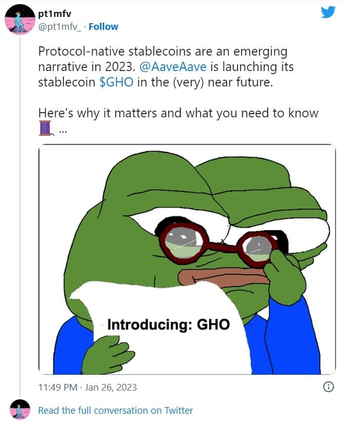 Gho AAve stablecoin