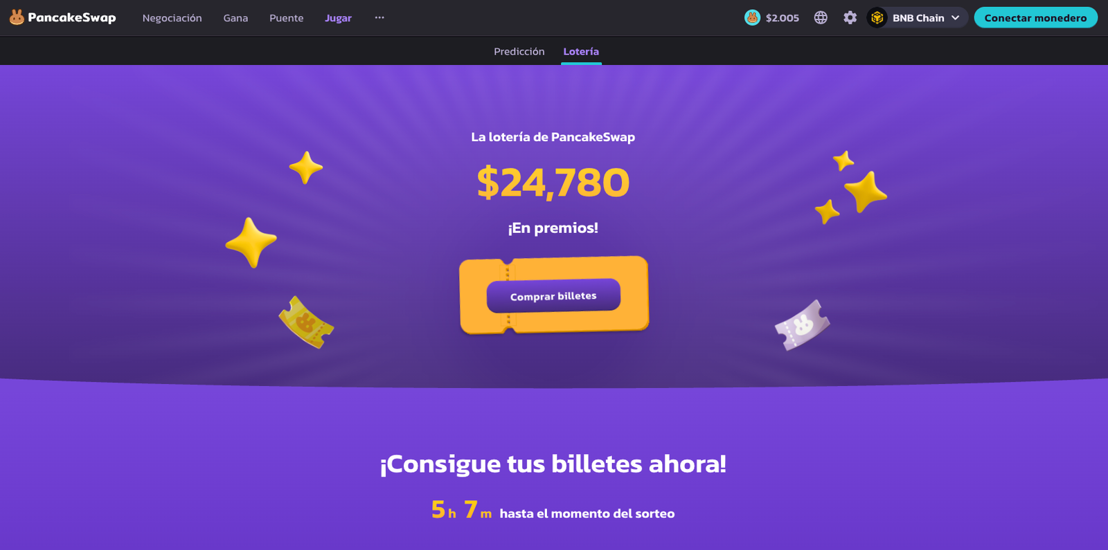 Cómo funciona Pancakeswap Loteria