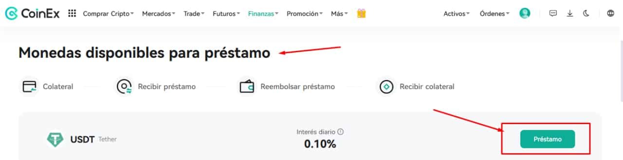 Cómo pedir criptomonedas prestadas en Coinex_robertosanzcriptomonedas02